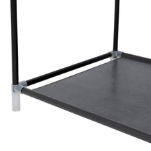 Closet Portátil Jeasken, Negro, Variedad de Entrepaños en Tela