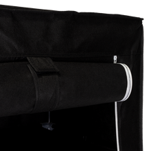 Closet Portátil Jesan, Negro, Variedad de Entrepaños en Tela