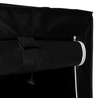 Closet Portátil Jesan, Negro, Variedad de Entrepaños en Tela