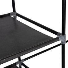 Closet Portátil Jesan, Negro, Variedad de Entrepaños en Tela