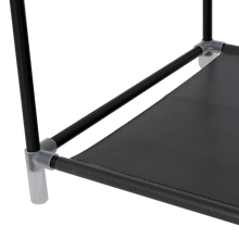 Closet Portátil Jesan, Negro, Variedad de Entrepaños en Tela