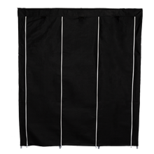 Closet Portátil Jesan, Negro, Variedad de Entrepaños en Tela