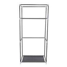 Closet Portátil Jeasken, Negro, Variedad de Entrepaños en Tela