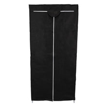 Closet Portátil Jeasken, Negro, Variedad de Entrepaños en Tela