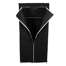 Closet Portátil Jeasken, Negro, Variedad de Entrepaños en Tela