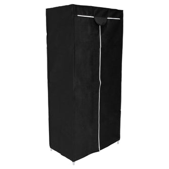 Closet Portátil Jeasken, Negro, Variedad de Entrepaños en Tela