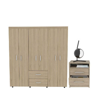 Combo para Habitación Japónica, Incluye Closet y Mesa de Noche