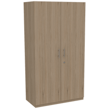 Closet Trade, Beige y Blanco con amplio espacio para almacenamiento y dos tubos para colgar ropa
