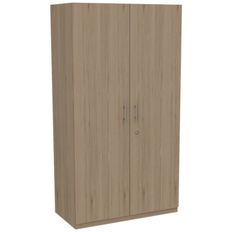 Closet Trade, Beige y Blanco con amplio espacio para almacenamiento y dos tubos para colgar ropa