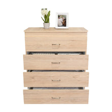 Organizador Marino, Beige y Blanco, con Cuatro Cajones Organizadores y Manijas Metálicas