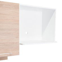 Cocina Integral Deneb, Beige y Blanco, Incluye Mesón Izquierdo En Acero Inoxidable con Cuatro Puestos de Gas Natural