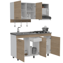 Cocina Integral Deneb, Beige y Blanco no incluye mesón