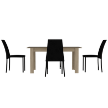 Comedor Estrella, Beige, con Cuatro Sillas