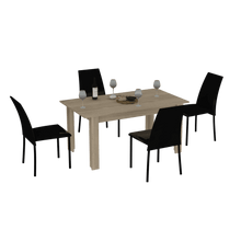 Combo Comedor Estrella, Beige, con Cuatro Sillas