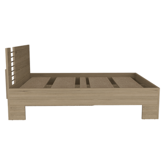 Cama Doble Ennis, Beige, Incluye Tendido de Tablas