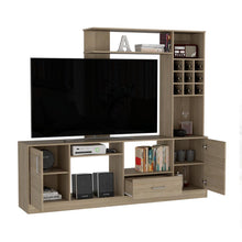 Mesa para TV Beijing, Beige y Blanco, para tv de 60''