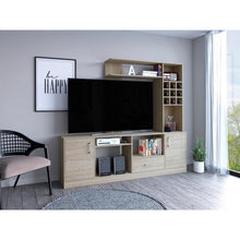 Mesa para TV Beijing, Beige y Blanco, para tv de 60''