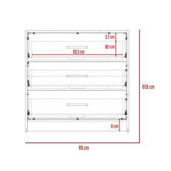 Combo Para Habitación Manzano, Incluye Base Cama - Colchón - Mesa de Noche - Organizador y Repisa