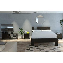 Combo Para Habitación Niza, Wengue, Incluye Cama, Mesa de Noche y  Mesa Para Tv