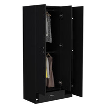 Closet América, Wengue, con amplios espacio para ropa y tres puertas abatibles