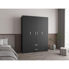 Closet Barin 150, Wengue, con dos cajones organizadores multiusos
