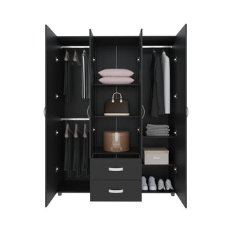 Closet Barin 150, Wengue, con dos cajones organizadores multiusos