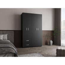 Closet Barin 2, Wengue, con cajones de gran capacidad para su almacenamiento