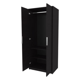 Closet Wend II, Wengue, con dos puertas abatibles y dos entrepaños ZF