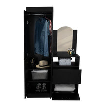 Closet Tocador Praga, Wengue, con diseño moderno incluye Espejo