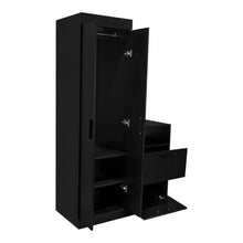 Closet Tocador Praga, Wengue, con diseño moderno incluye Espejo