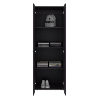 Closet Beico, Wengue, con dos Puertas Abatibles y cuatro entrepaños ZF