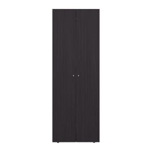 Closet Beico, Wengue, con dos Puertas Abatibles y un Tubo cromado ZF