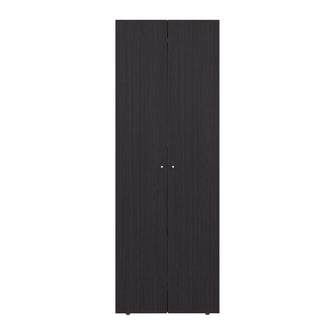 Closet Beico, Wengue, con dos Puertas Abatibles y un Tubo cromado ZF