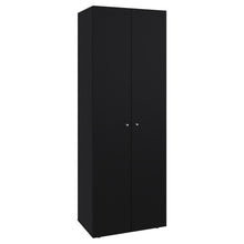 Closet Beico, Wengue, con dos Puertas Abatibles y un Tubo cromado