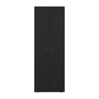 Closet Beico, Wengue, con dos Puertas Abatibles y un Tubo cromado