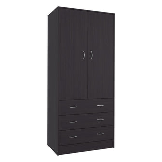 Closet Pilic, Kronos Wengue, tres cajones con gran capacidad de almacenamiento ZF