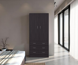 Closet Pilic, Kronos Wengue, tres cajones con gran capacidad de almacenamiento ZF