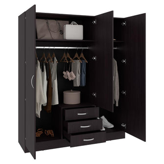 Closet Gate, Wengue, con gran pacidad de almacenamiento incluye espejo ZF