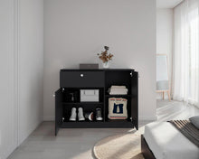 Organizador Praga, Wengue, con deslizadores en U para una facil movilidad