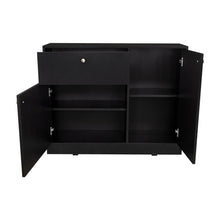 Organizador Praga, Wengue, con deslizadores en U para una facil movilidad