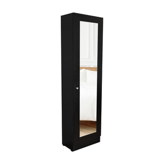 Closet Auxiliar Praga, Wengue, incluye espejo y es de facil instalación