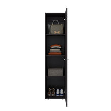 Closet Alma, Kronos Wengue, Una puerta abatible y entrepaños para guardar ropa ZF