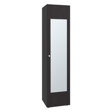 Closet Con Espejo Alma, Kronos Wengue, Una puerta abatible y entrepaños para guardar ropa ZF