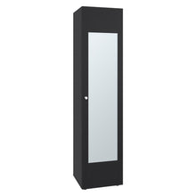 Closet Con Espejo Alma, Wengue, Una puerta abatible y entrepaños para guardar ropa ZF