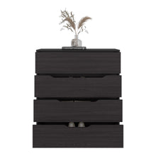 Comoda Zory, Kronos Wengue, Con cuatro cajones, diseño moderno y de fácil armado ZF