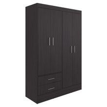 Closet Sarani, Wengue, Con 2 Cajones y 4 Puertas de Fácil Armado ZF