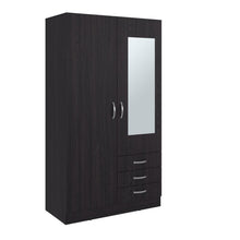 Closet Marfil, Wengue, Con Dos Puertas Abatibles y Tres Cajones ZF