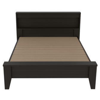 Cama Doble Atriz, Wengue, Incluye Tendido de Tablas