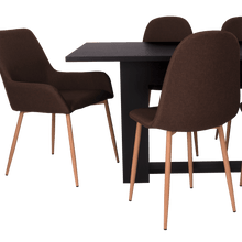 Combo Comedor Satura, Wengue, Chocolate y Café Claro, Incluye Comedor y 6 Sillas