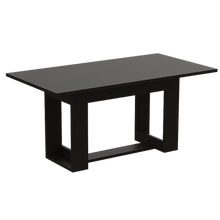 Comedor Volder, Wengue, Incluye Cuatro Sillas Negras